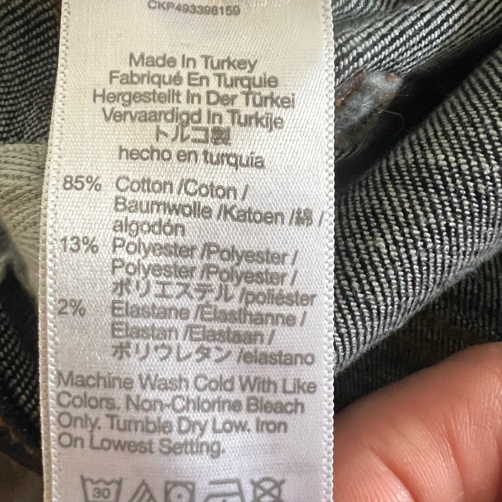 MADEWELL MIDRISE STOVEPIPE JEAN DARKWASH STRETCHY SZ 26 EUC - Picture 5 of 8